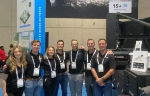 Dedrone team members on site at an event