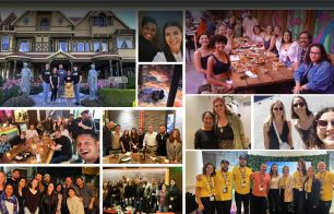 Collection of group images of Peeksters onsite with customers, at company social events, or conferences.